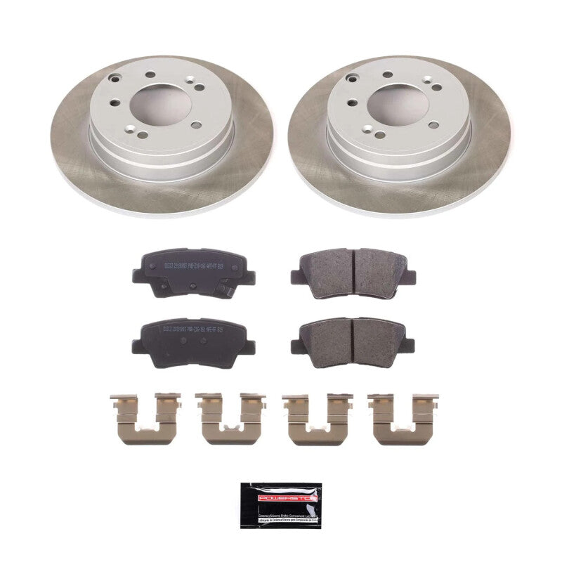 PowerStop Power Stop 11-16 Kia Optima Rear Semi-Coated Rotor Kit