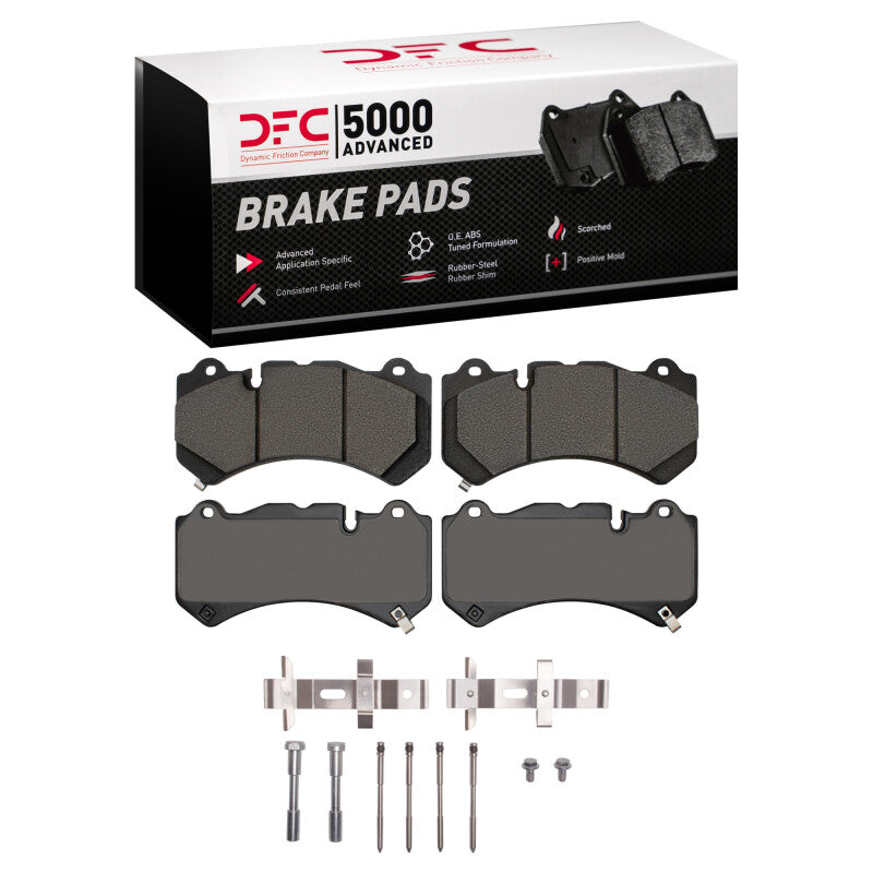 DFC 22-25 Cadillac CT4 Front 5000 Advanced Low Metallic Brake Pads and Hardware Kit