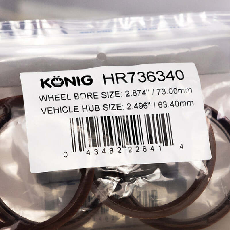 Konig Hub Ring Set (4pcs) - 73.1mm O.D. / 63.4mm I.D.