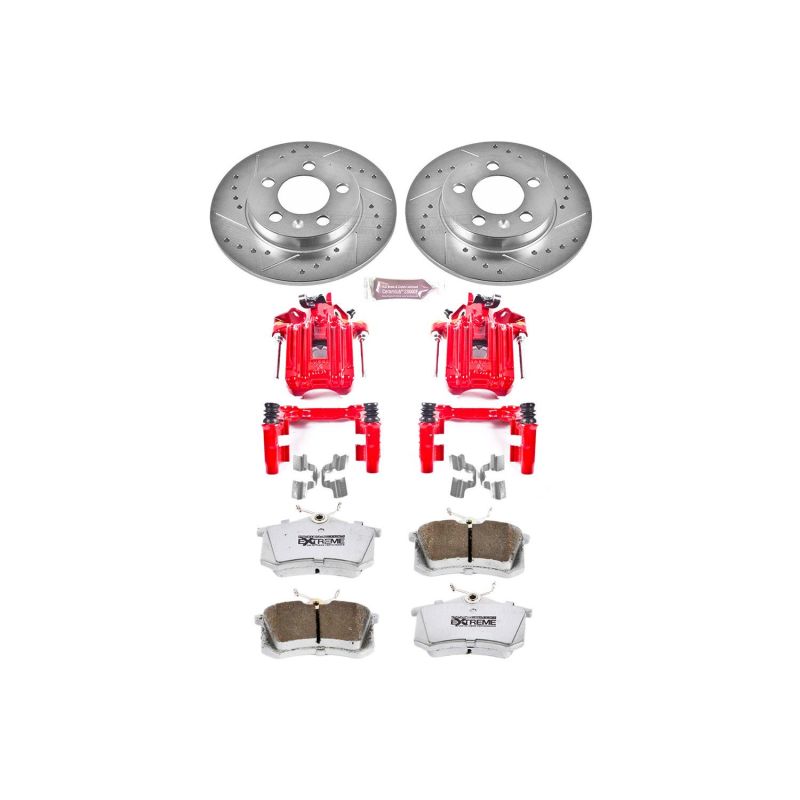 PowerStop Power Stop 00-06 Audi TT Quattro Rear Z26 Street Warrior Brake Kit w/Calipers