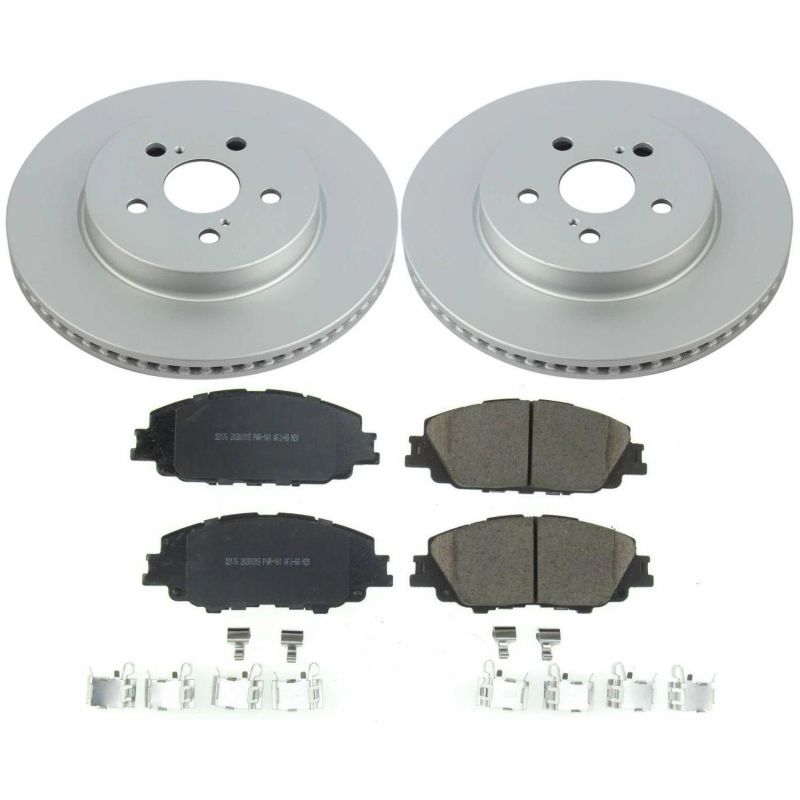 PowerStop Power Stop 2019 Toyota Corolla Front Z17 Evolution Geomet Coated Brake Kit
