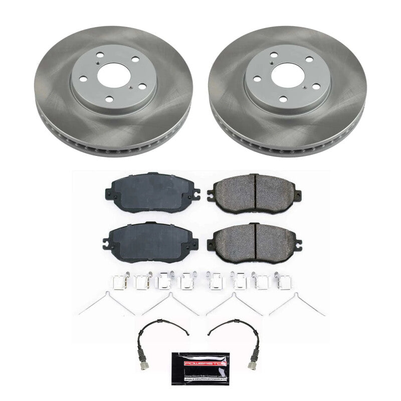 PowerStop Power Stop 93-94 Lexus LS400 Front Semi-Coated Rotor Kit