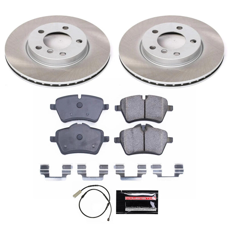PowerStop Power Stop 13-16 Mini Cooper Paceman Front Semi-Coated Rotor Kit