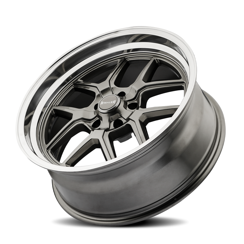 Ridler Wheels Ridler 610 20x10 / 5x114.3 BP / 0mm Offset / 83.82mm Hub Gloss Grey Polished Wheel