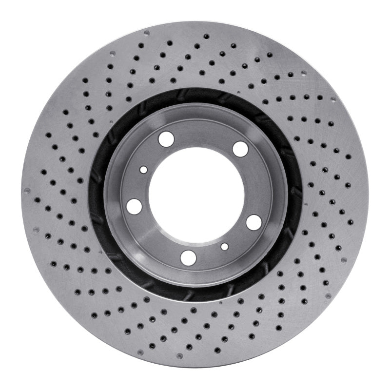 DFC 99-23 Porsche 718 Boxster Right Front Drilled Brake Rotor