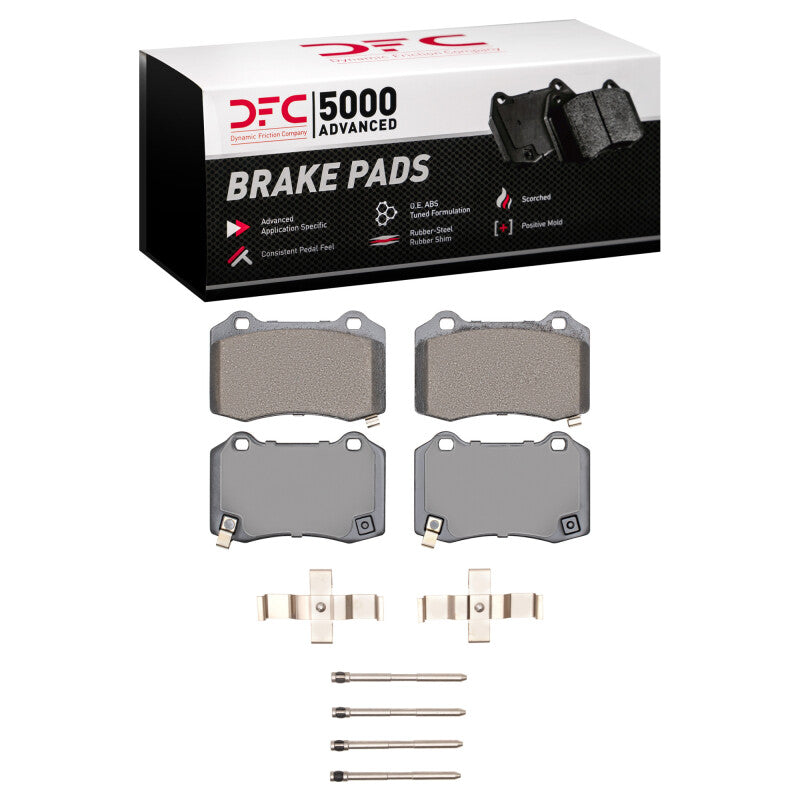 DFC 10-16 Hyundai Genesis Coupe Rear 5000 Advanced Ceramic Brake Pads and Hardware Kit