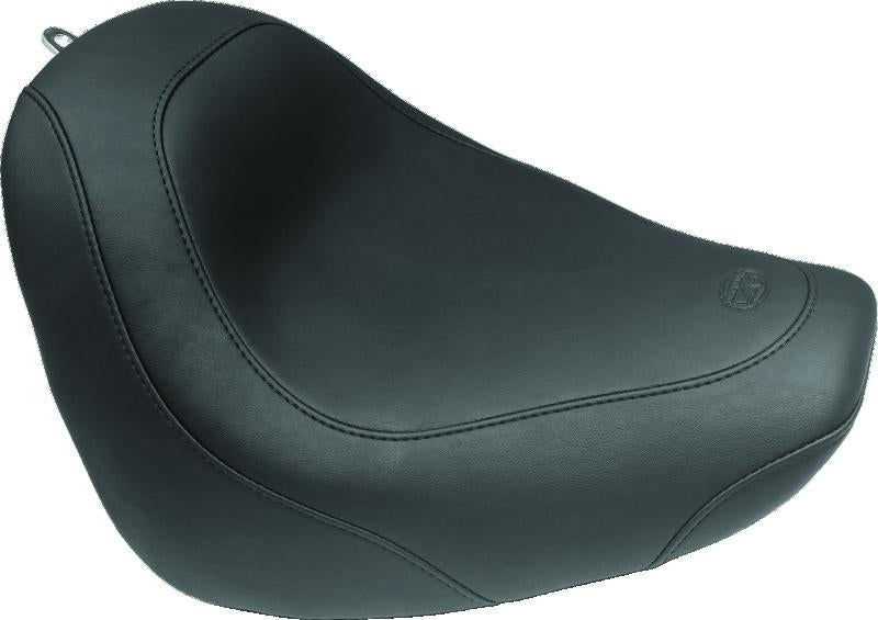 Mustang Motorcycle Mustang 15-21 Harley Freewheeler Touring Forward Deluxe 1PC Seat w/Driver Backrest - Black