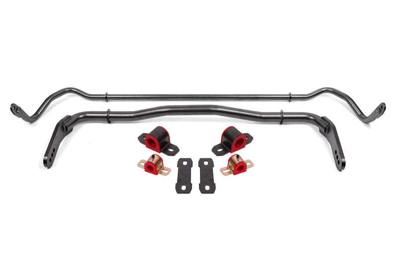 BMR Suspension BMR 08-19 Dodge Challenger Front/Rear Hollow 38mm/25mm Sway Bar Kit w/ Bushings - Black Hammertone