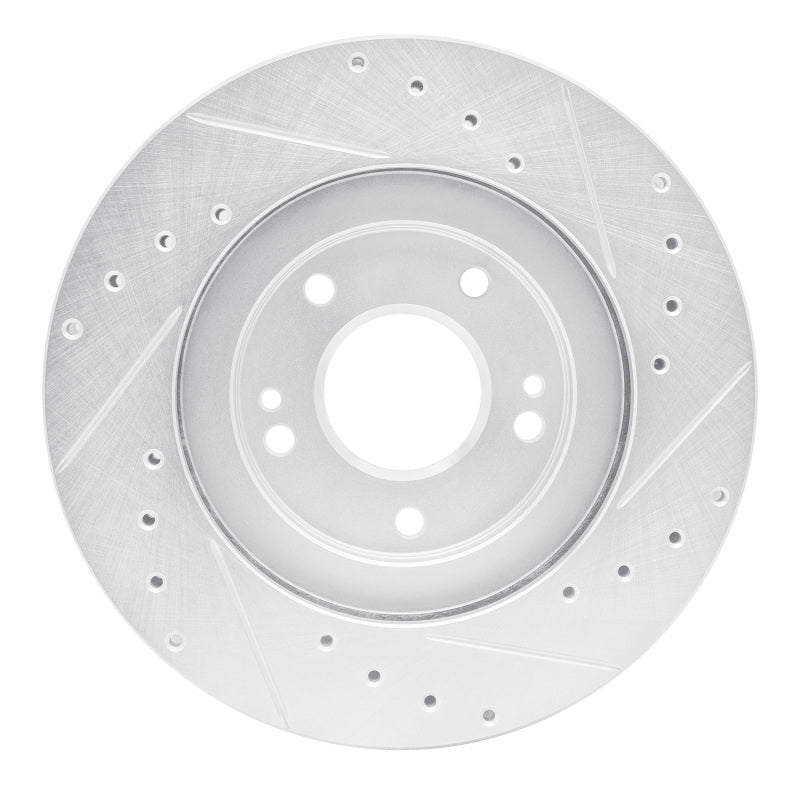 R1 Concepts R1 91-93 Dodge STEALTH Front Left Drilled & Slotted Silver Brake Rotor