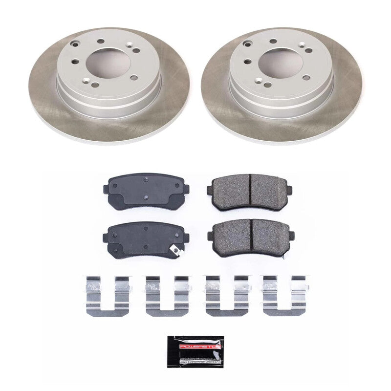 PowerStop Power Stop 14-16 Kia Cadenza Rear Semi-Coated Rotor Kit