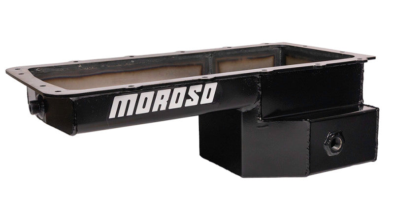 Moroso Ford 5.0 Coyote (w/Rear Sump) Road Race Baffled Wet Sump 9qt 6-5/8in Steel Oil Pan