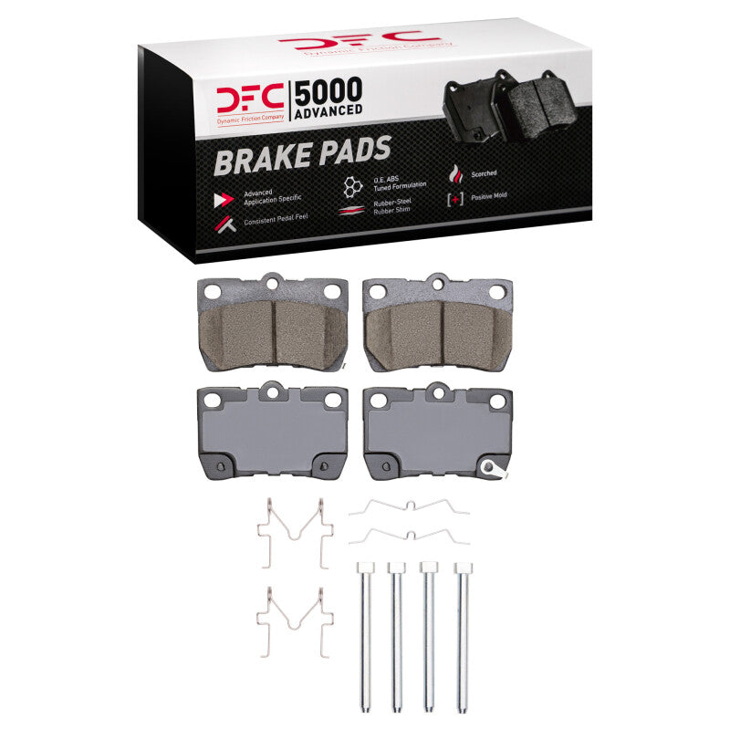 DFC 06-13 Lexus IS250 Rear 5000 Advanced Ceramic Brake Pads and Hardware Kit