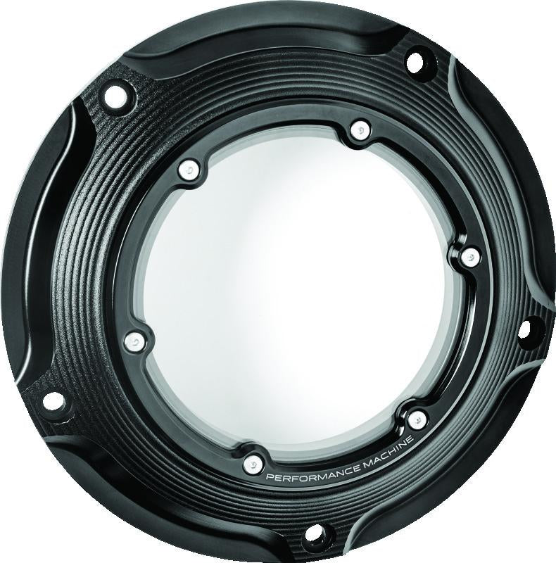 Performance Machine Vision Derby Cover W/Bezel - Black Ops