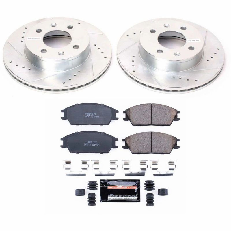 PowerStop Power Stop 03-05 Hyundai Accent Front Z23 Evolution Sport Brake Kit