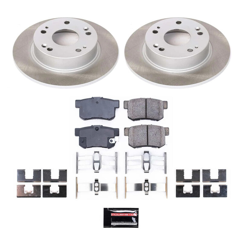 PowerStop Power Stop 03-07 Honda Accord Rear Semi-Coated Rotor Kit
