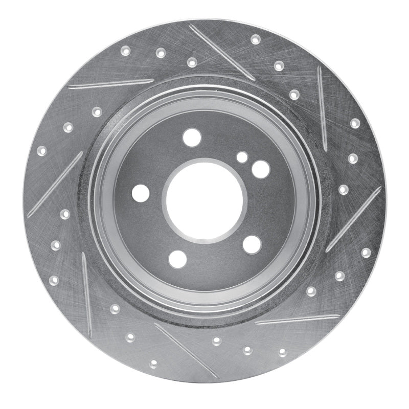 R1 Concepts R1 07-13 Mercedes-Benz S400 (USA) Rear Left Drilled & Slotted Silver Brake Rotor