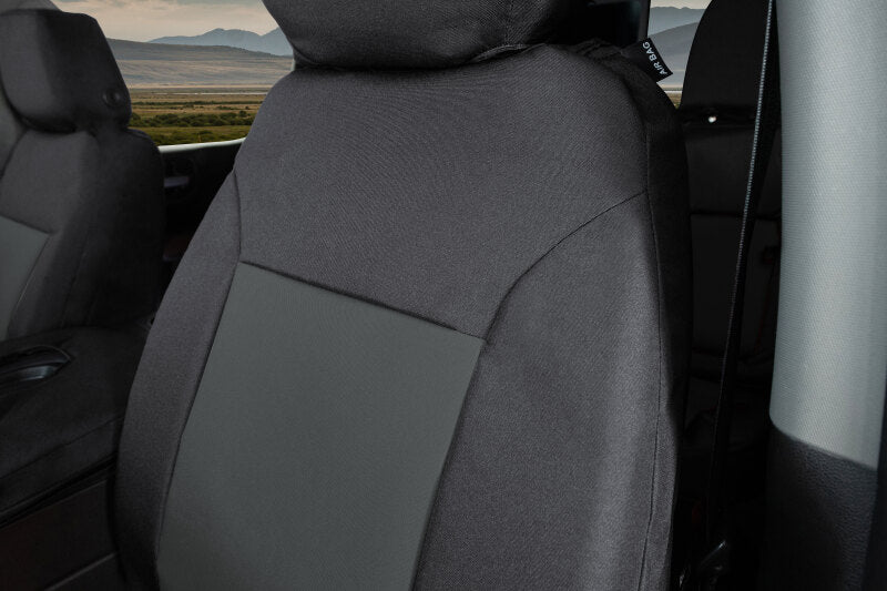 Covercraft 19-24 Chevy Silverado Endura PrecisionFit Custom Front Row Seat Covers - Black/Charcoal