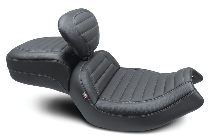 Mustang Motorcycle Mustang 20-22 Indian Challenger Standard Touring 1PC Seat w/Driver Backrest - Black