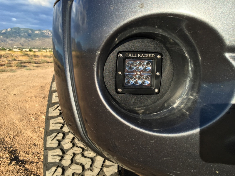 Cali Raised LED Cali Raised 2005-2011 Toyota Tacoma Led Fog Light Pod Rep Brackets Kit - Brackets W/ Amber Pods