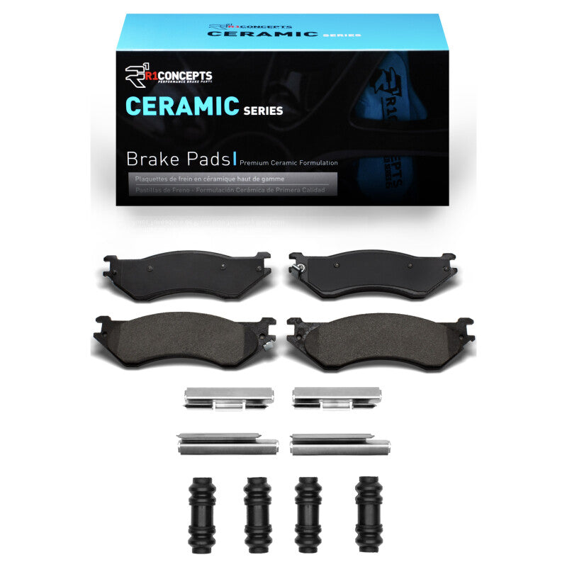 R1 Concepts R1 1997-2004 Dodge B1500 Front R1 Ceramic Pads & Hardware Kit