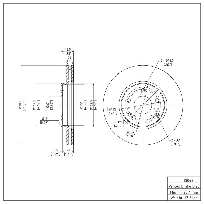 DFC 96-11 Chrysler Crossfire Front GeoSPEC Coated Rotor