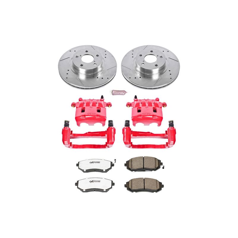 PowerStop Power Stop 05-06 Saab 9-2X Front Z26 Street Warrior Brake Kit w/Calipers