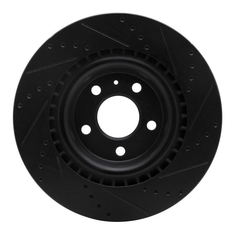 DFC 08-25 Audi A6 ALLROAD Rear Left Drilled & Slotted Black Brake Rotor