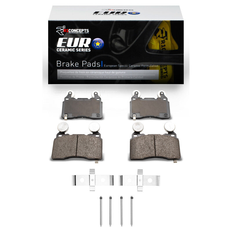 R1 Concepts R1 10-15 Chevrolet Camaro Front Euro Ceramic Pads & Hardware Kit
