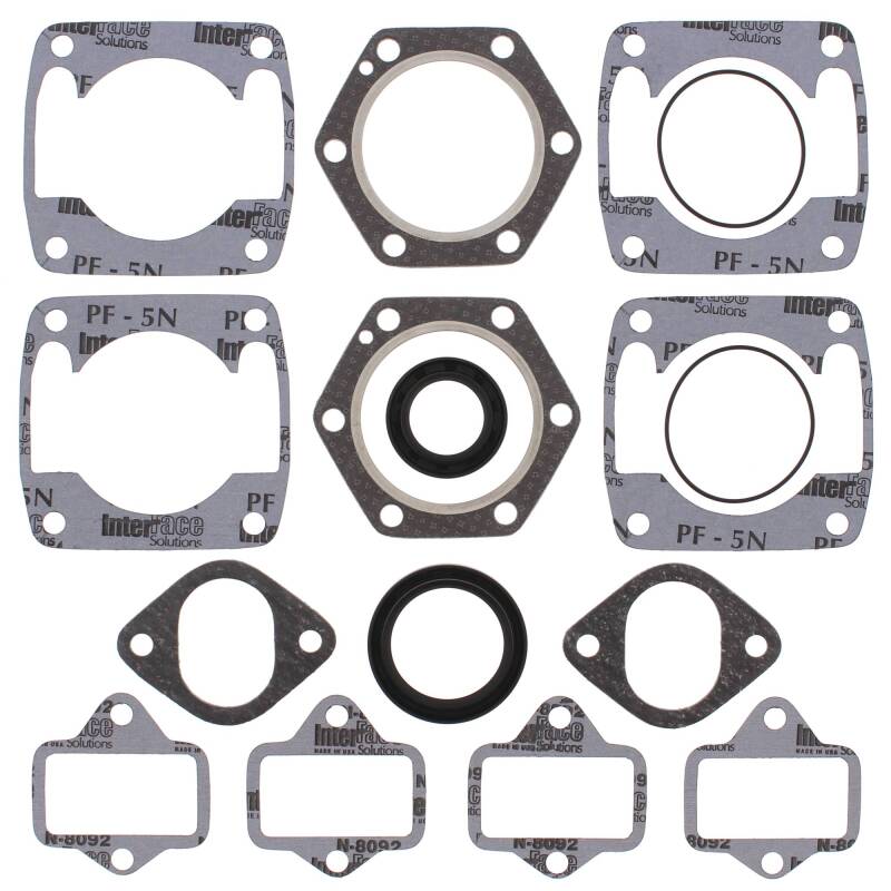 Vertex Pistons Vertex Gaskets JLO-Cuyuna 2F400/2 6 Bolt Head Electric FC/2 Complete Gasket Kit w/ Oil Seals