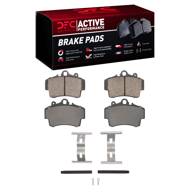 DFC 97-08 Porsche Cayman Front Active Performance Pads and Hardware Kit