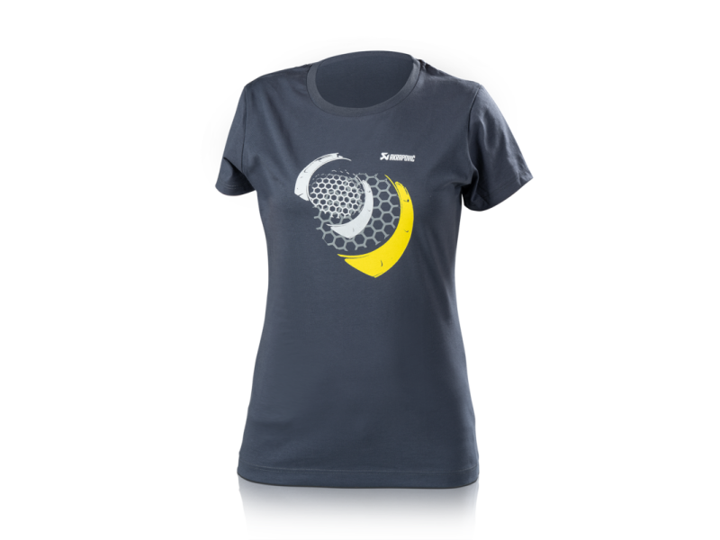Akrapovic Akrapovic Lifestyle T-shirt Mesh Womens Blue-Grey - Small