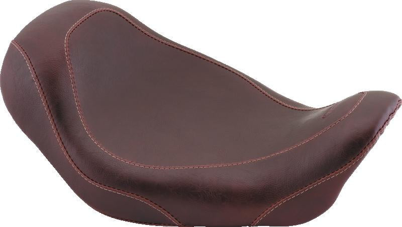 Mustang Motorcycle Mustang 06-17 Harley Dyna Wide Tripper Solo Seat - Distressed Brown