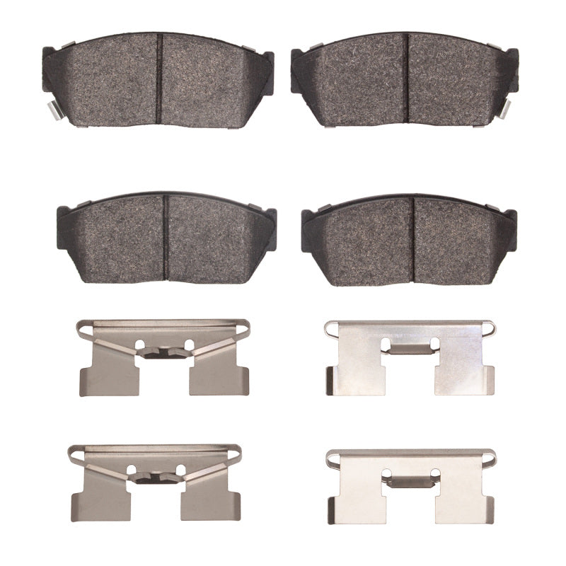 DFC 82-87 Honda Civic Hatchback Front 5000 Advanced Semi Metallic Brake Pads and Hardware Kit