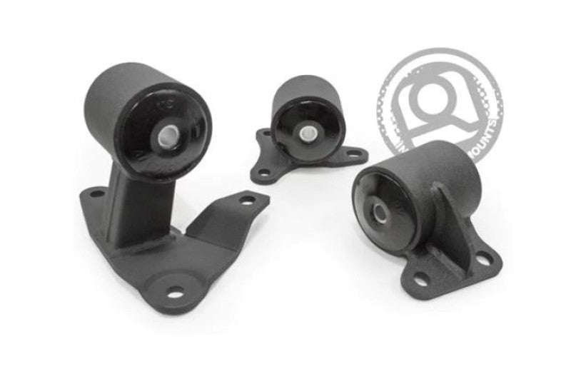 Innovative Mounts Innovative 94-97 Accord F-Series Black Steel Mounts 85A Bushings (Auto to Manual)