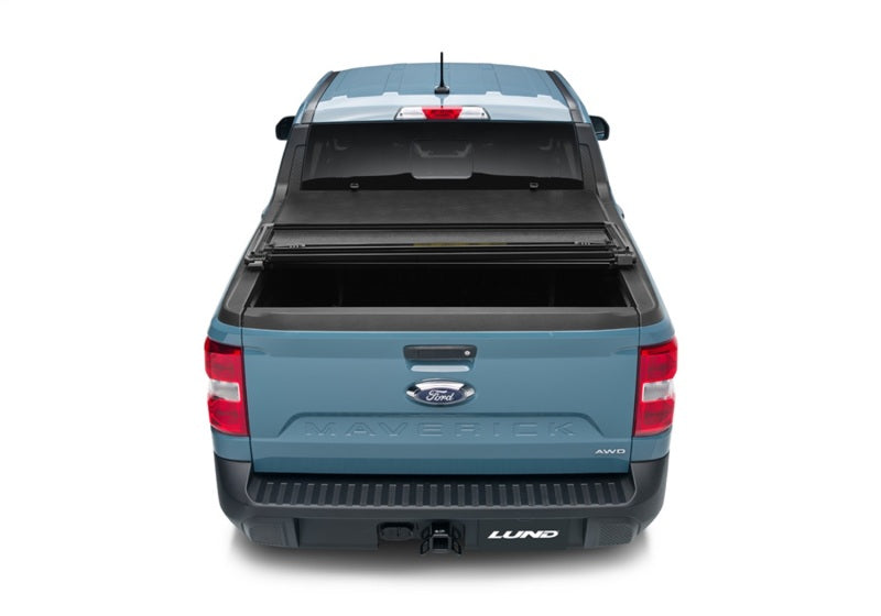 Lund 22-23 Ford Maverick (4.5ft Bed) Hard Fold Tonneau Cover - Black