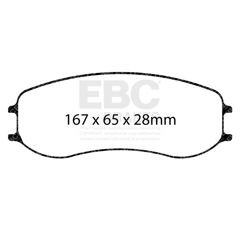 EBC Racing Porsche 718 Cayman GT4 Clubsport (PFC Brakes) SR-21 Sintered Race Front Brake Pads