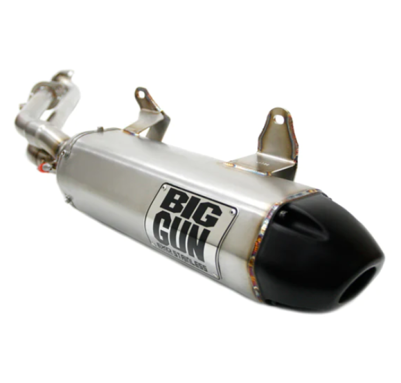 Big Gun 15-23 Kawasaki Brute Force 750 IRS EXO Stainless Slip On Exhaust