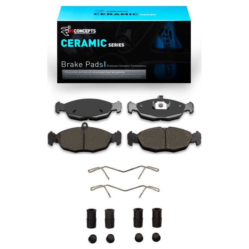 R1 Concepts R1 1995-1999 Chevrolet TIGRA (Mexico) Front/Rear R1 Ceramic Pads & Hardware Kit