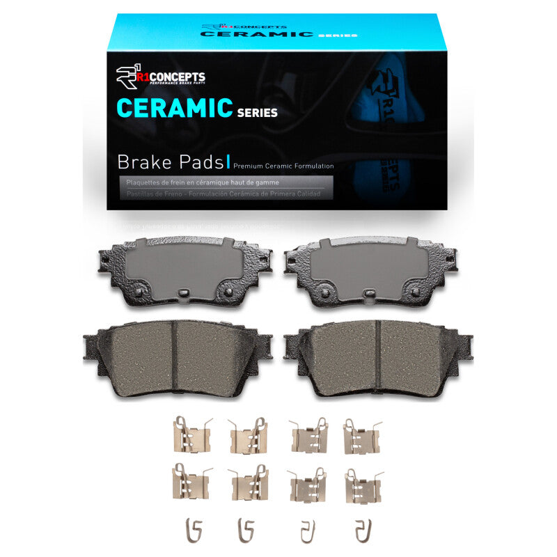R1 Concepts R1 2021-2025 Infiniti QX60 Rear R1 Ceramic Pads & Hardware Kit
