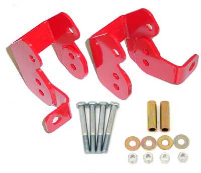 BMR Suspension BMR 82-02 3rd Gen F-Body Bolt-On Control Arm Relocation Brackets - Red