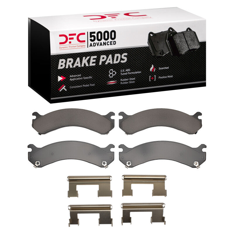 DFC 01-10 Chevrolet Silverado 3500 HD Rear 5000 Advanced Ceramic Brake Pads and Hardware Kit