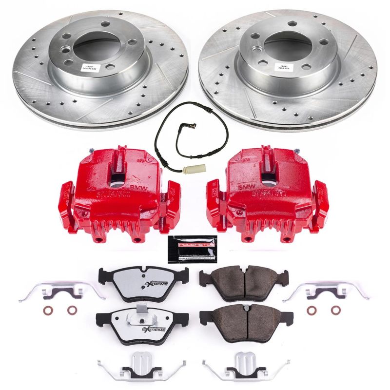 PowerStop Power Stop 2006 BMW 325i Front Z26 Street Warrior Brake Kit w/Calipers