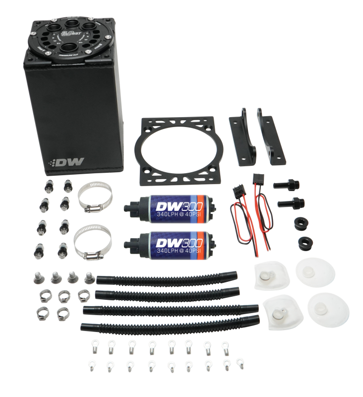 DeatschWerks 3.0L Staged Surge Tank w/ DW300 Fuel Pumps