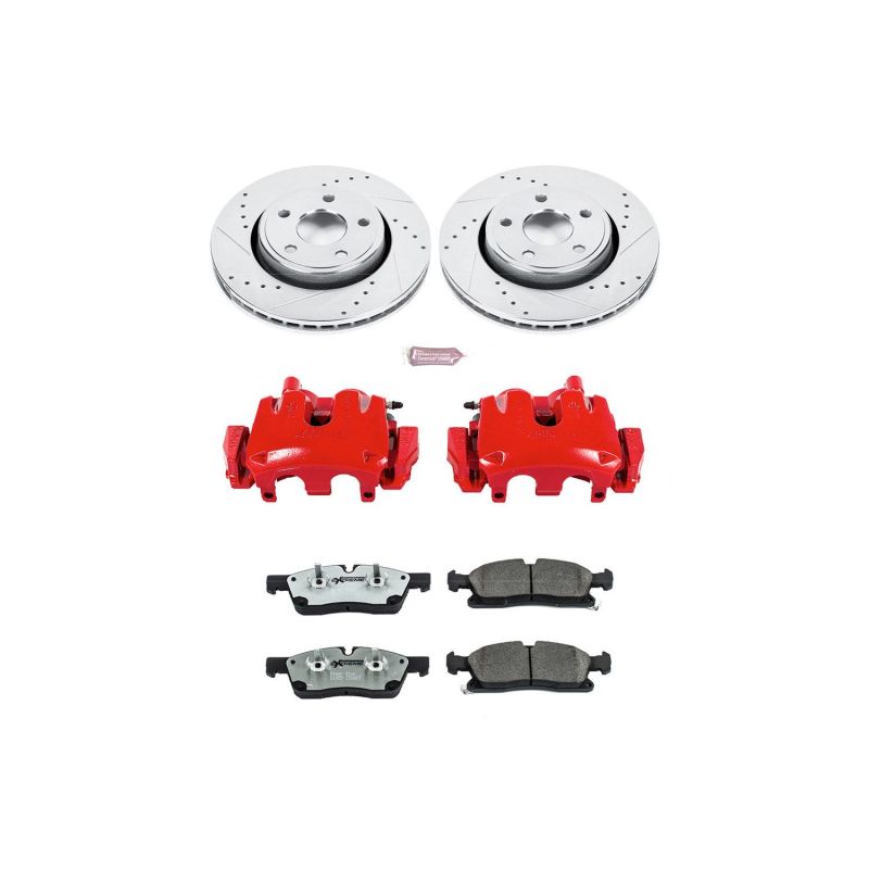 PowerStop Power Stop 11-16 Jeep Gr& Cherokee Front Z26 Street Kit w/Cals