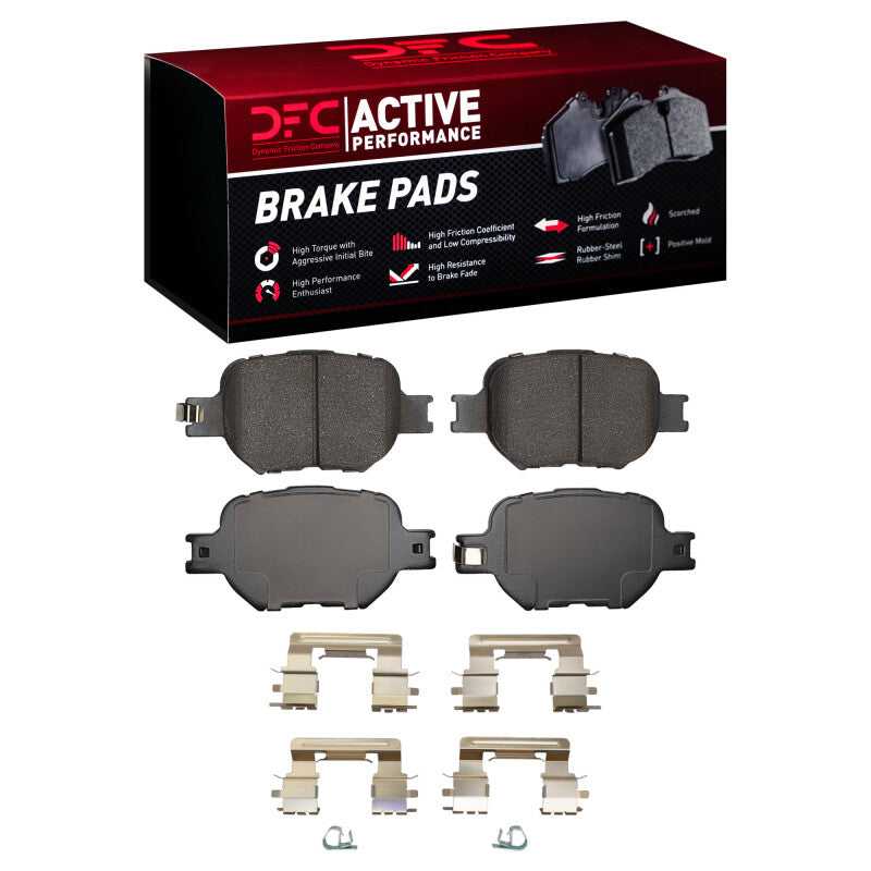 DFC 00-10 Scion TC Front Active Performance Pads and Hardware Kit
