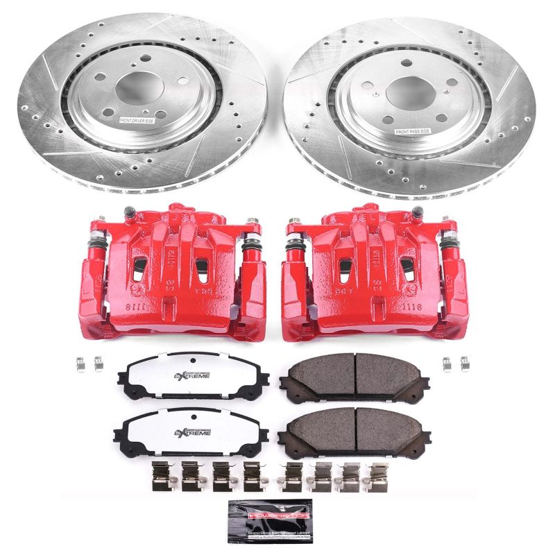 PowerStop Power Stop 11-20 Toyota Sienna Front Z36 Truck & Tow Kit w/Cals