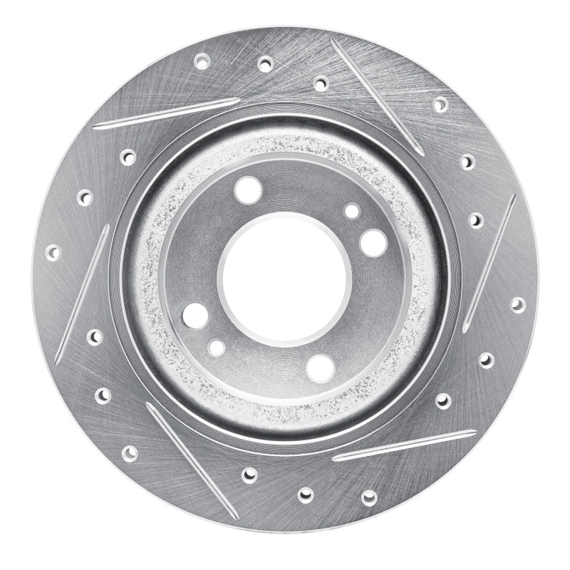 R1 Concepts R1 16-25 Dodge Attitude (Mexico) Front Left Drilled & Slotted Silver Brake Rotor