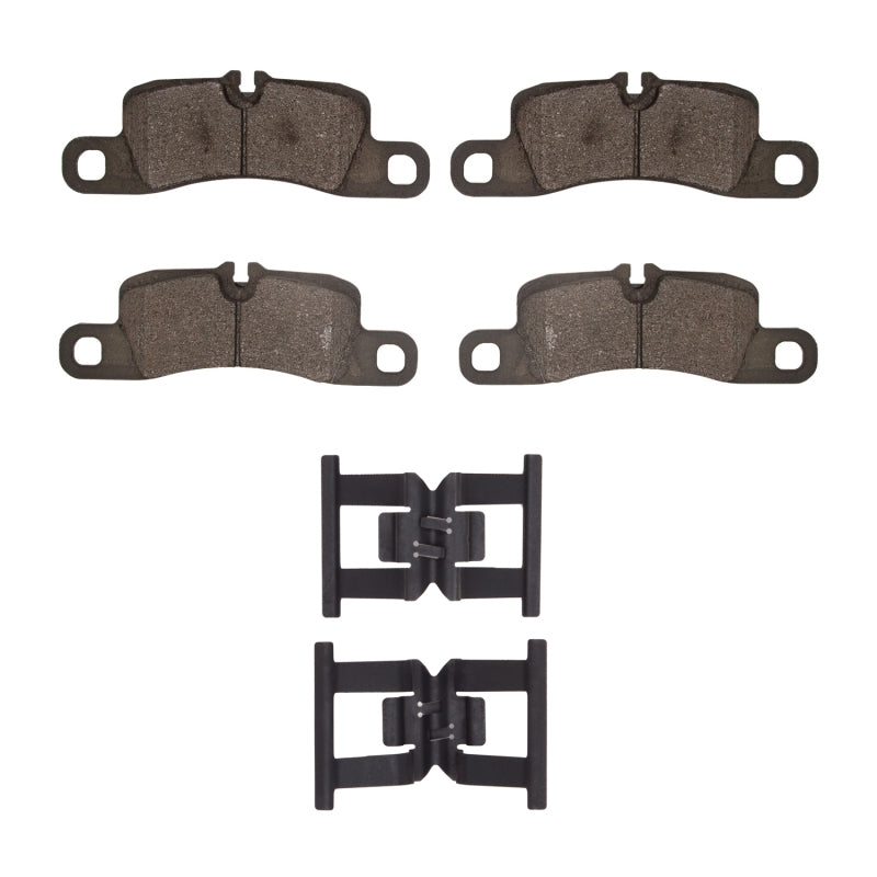 R1 Concepts R1 11-18 Porsche Cayenne Rear Semi Met Pads & Hardware Kit