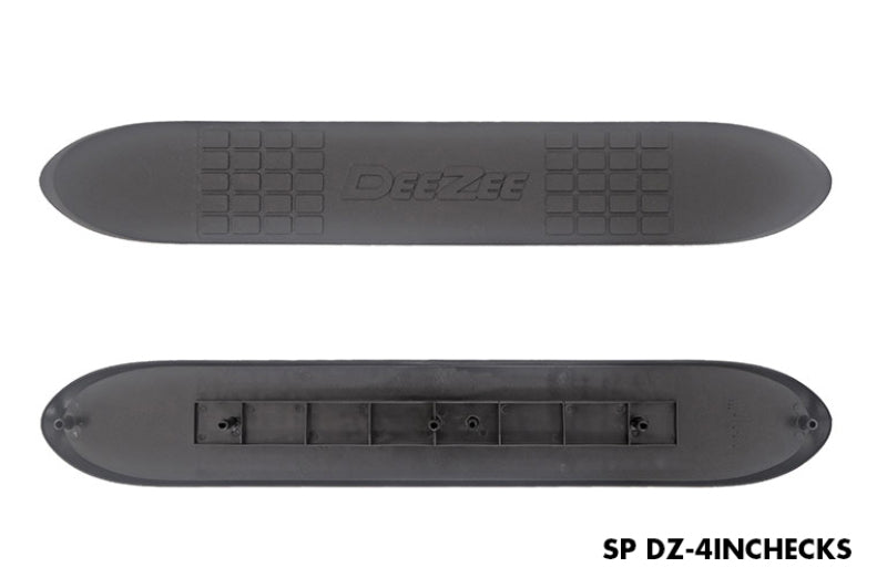 Dee Zee Universal Service Parts Step Pads 4In Checkered w/ DZ Logo