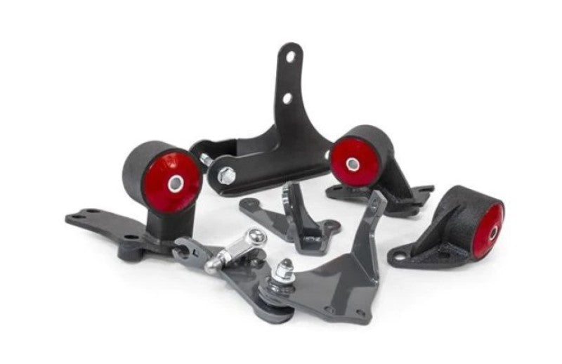 Innovative Mounts Innovative 88-91 Civic D-Series Black Steel Mounts 60A Bushings (92+ Engine Hydro Conversion)